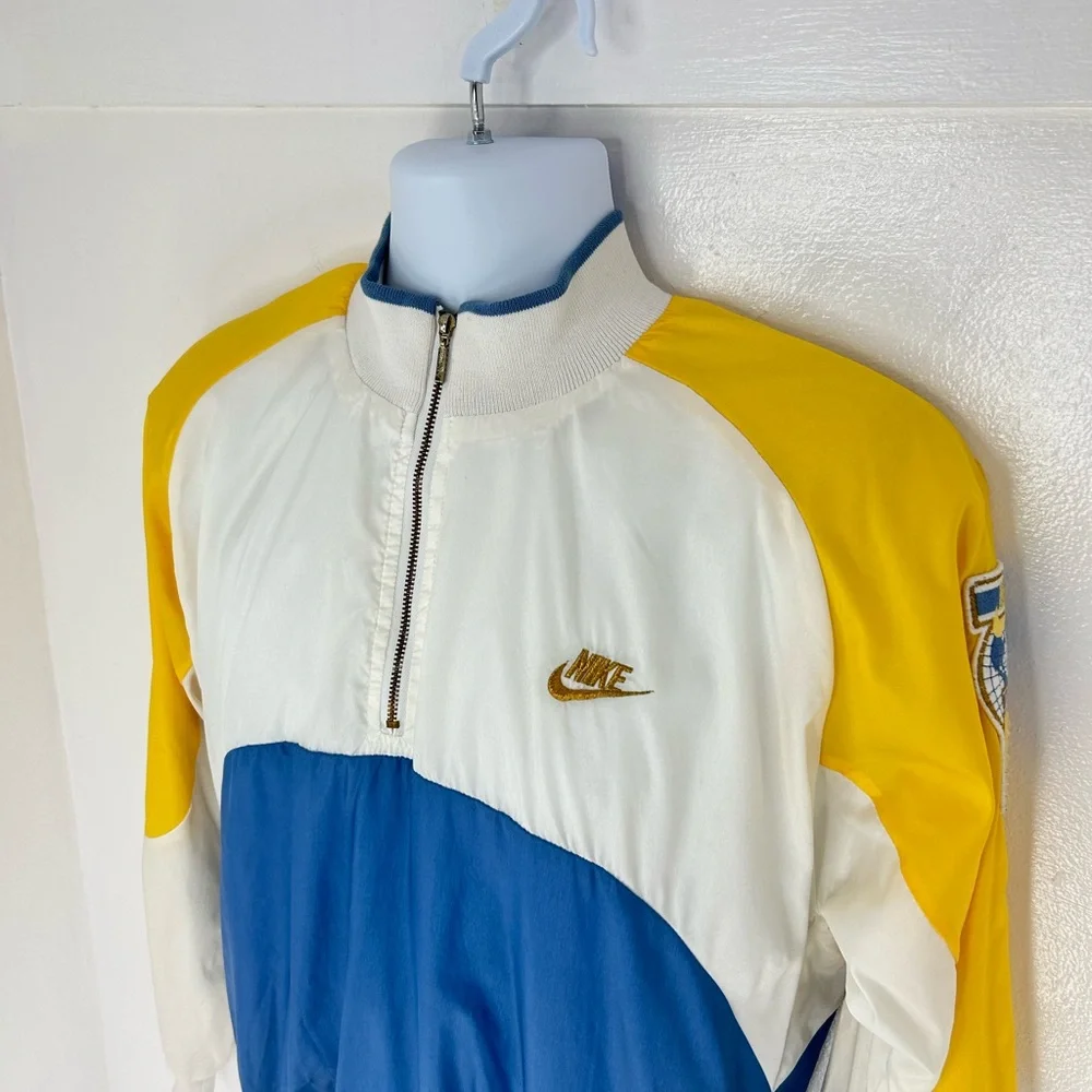 Nike Vintage 80s 90s Colorblock Pullover Track Jacket‎ Windbreaker Size Small